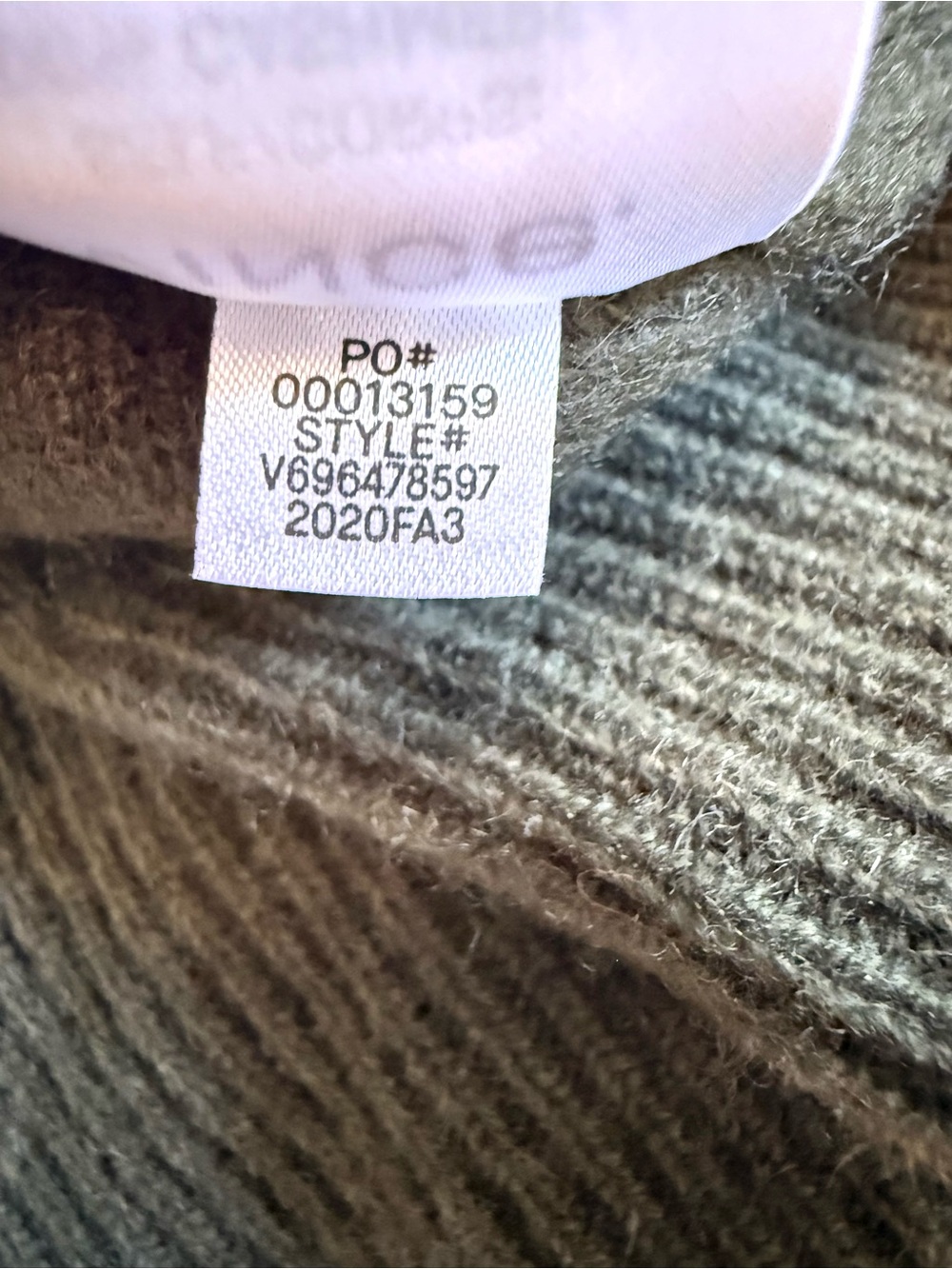 Vince Funnel Neck Sweater Olive Green Knit Relaxed Fit Long Sleeve S - Picture 8 of 11